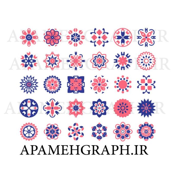 وکتور گلهای ایرانی