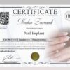 طراحی مدرک سرتیفیکیت ناخن