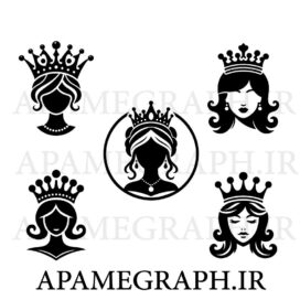 لوگو دختر با تاج