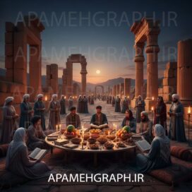 شب یلدا در تخت جمشید