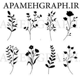 وکتور انواع گل و گیاه
