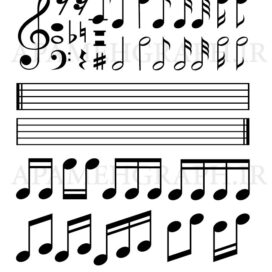 وکتور نمادهای موسیقی