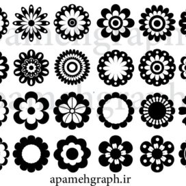 وکتور طرح گل