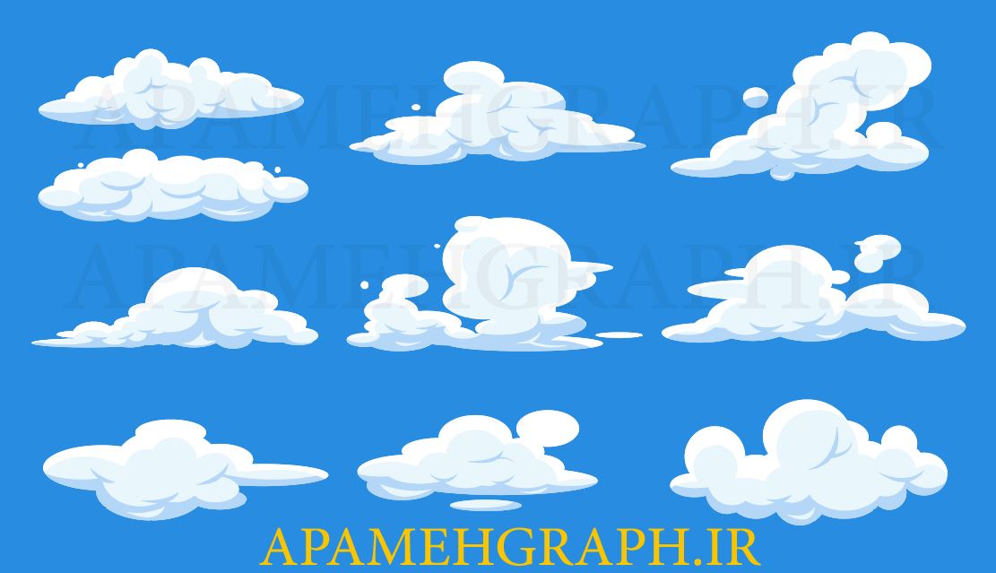 وکتور انواع ابر