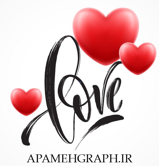 وکتور LOVE عشق