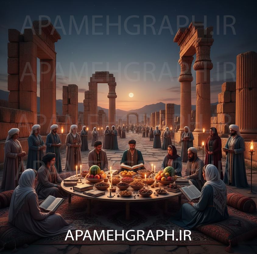 شب یلدا در تخت جمشید