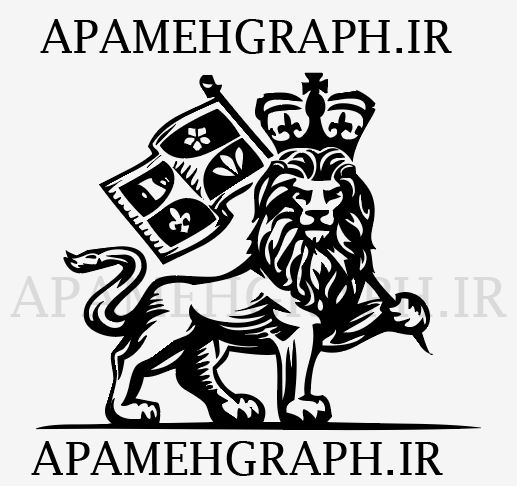 وکتور شیر ایستاده