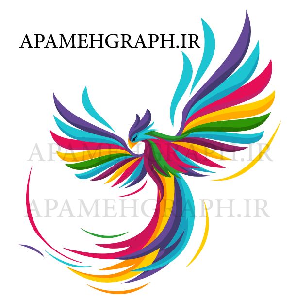 وکتور سیمرغ رنگی