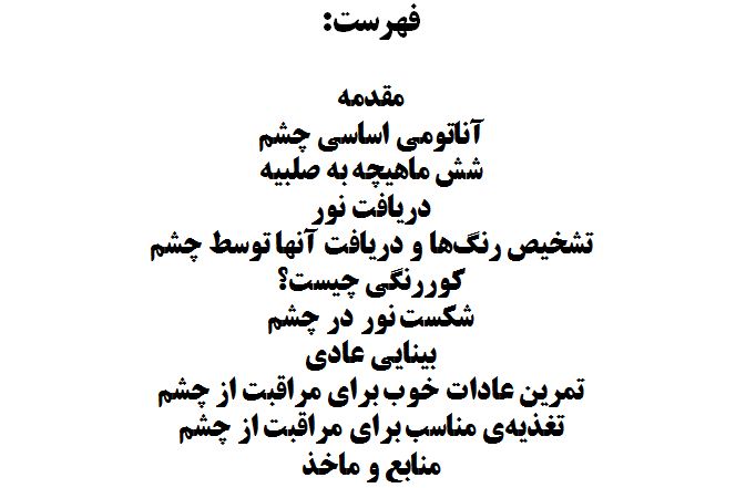 پاورپوینت چشم انسان