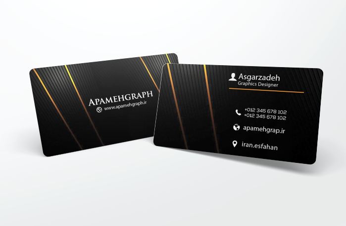 کارت ویزیت مشکی