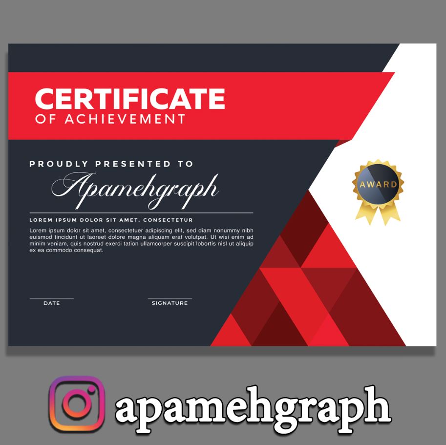 سرتیفیکیت مشکی طوسی