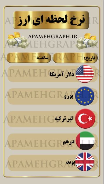 جدول نرخ ارز دلار