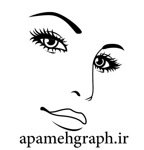 وکتور چهره زنانه