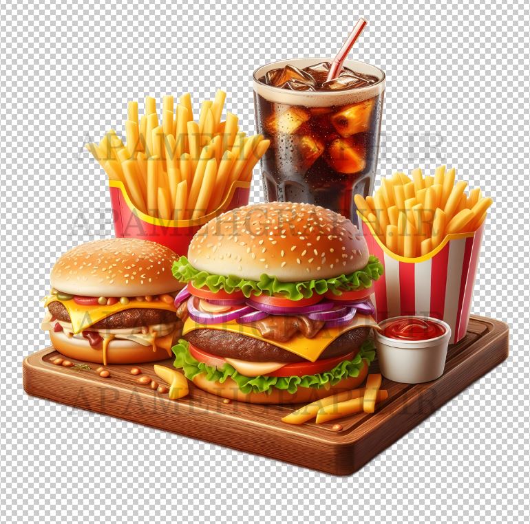 فایل png ظرف فست فود